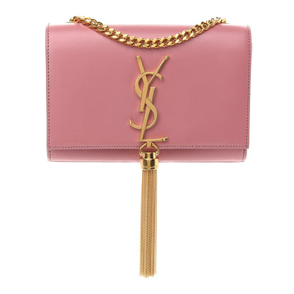 Saint Laurent Smooth Calfskin Small Classic Monogram Kate Tassel Satchel Rose Dark 1 of 8