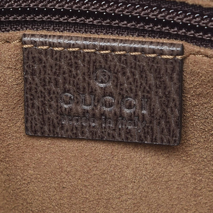 Gucci GG Supreme Monogram Tian Web Medium Flat Messenger Beige Multicolor New Acero 6 of 8