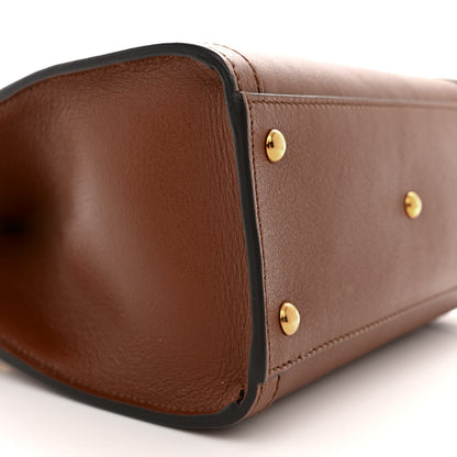 Gucci Wonka Grain Calfskin Mini Diana Tote Bag Cuir Yellow Fluo 9 of 10
