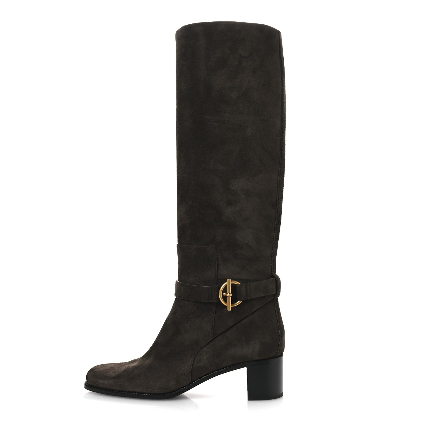 Suede Calfskin Justine 50 Boots 37 Ecorce