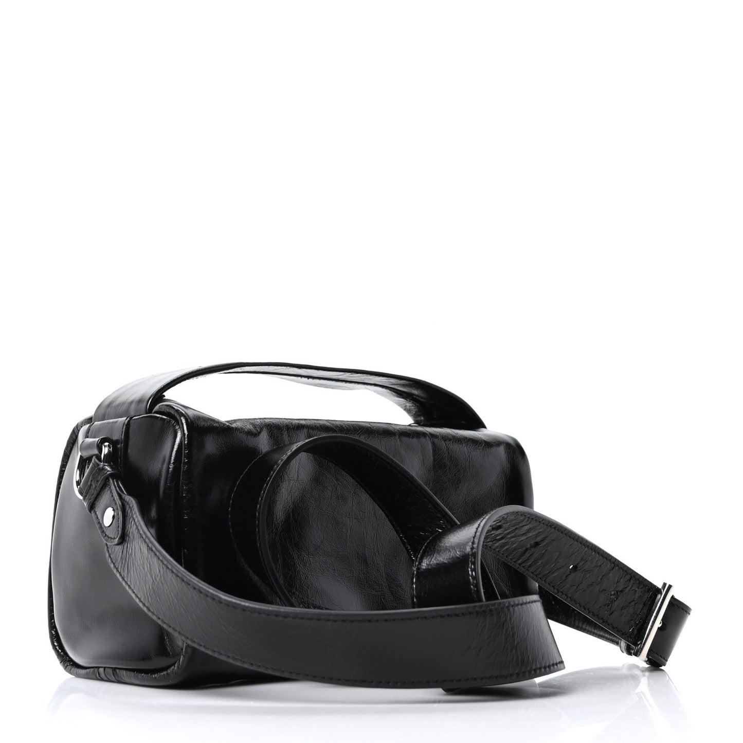 Soft Lux Calfskin Shoulder Bag Black