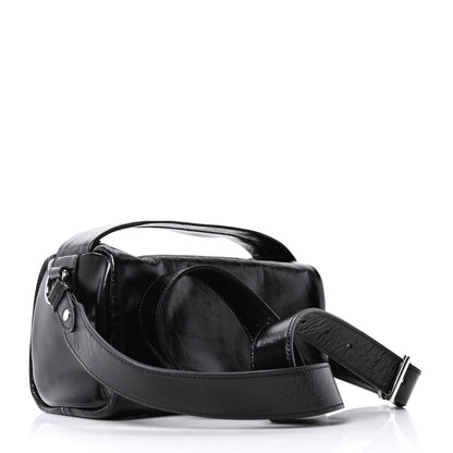 Prada Soft Lux Calfskin Shoulder Bag Black 3 of 10