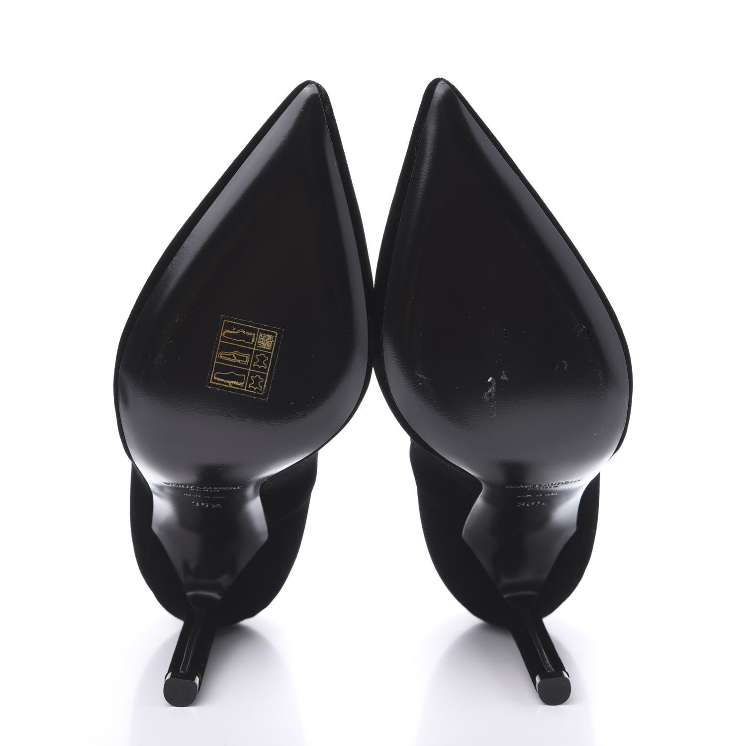 Saint Laurent Velvet Anja 105 Pumps 36.5 Black 5 of 11