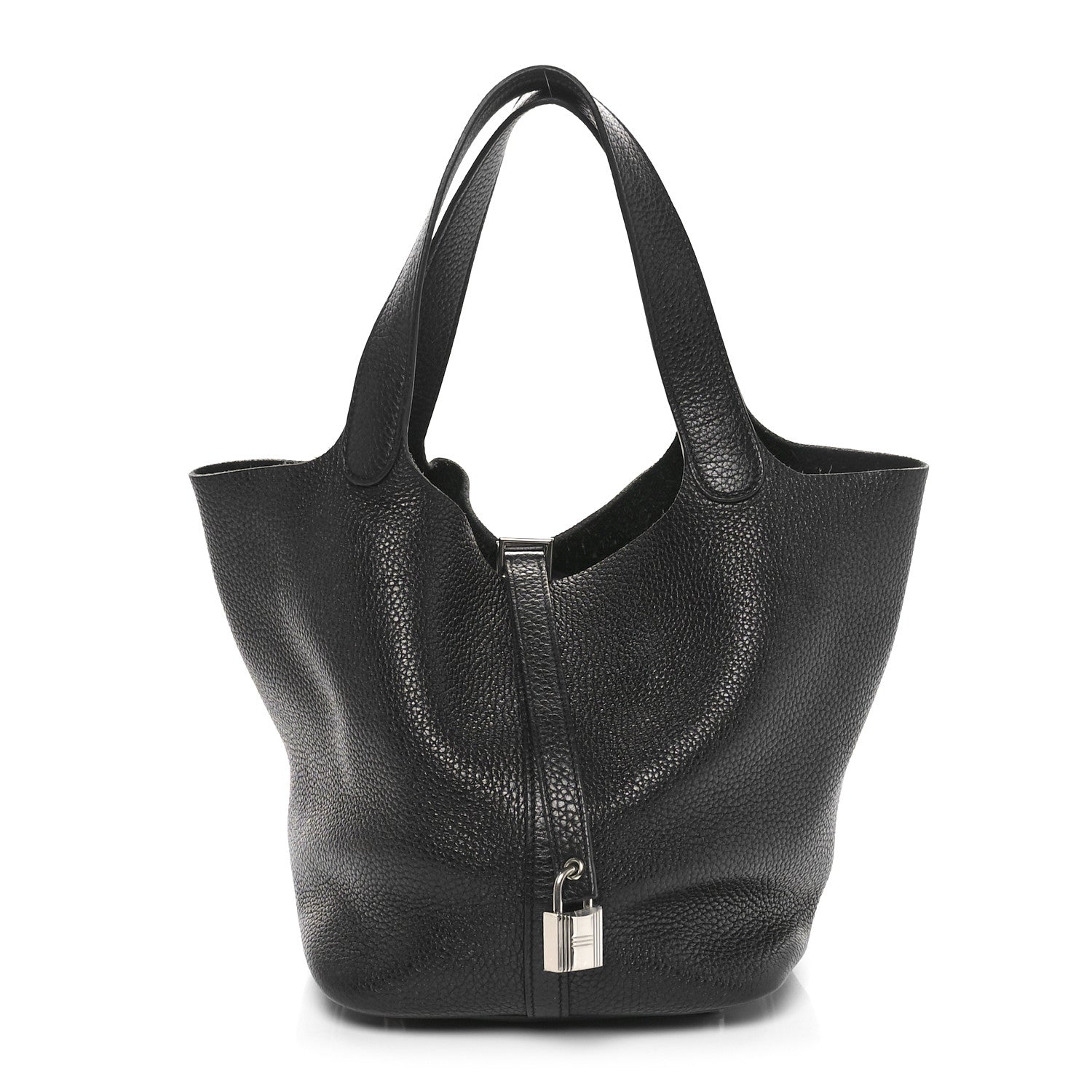 Hermes Taurillon Clemence Picotin Lock 22 MM Black 1 of 10