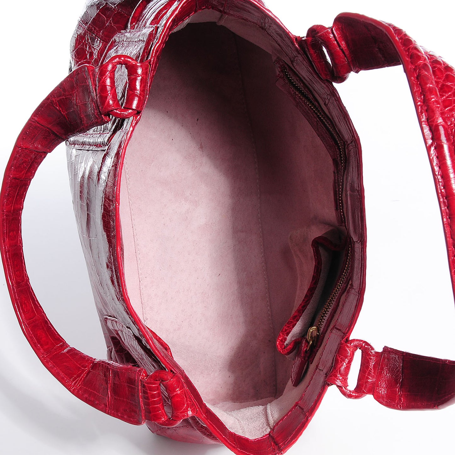 Crocodile Tote Red