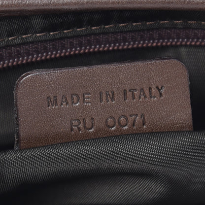Christian Dior Calfskin Saddle Bag Brown 8 of 9