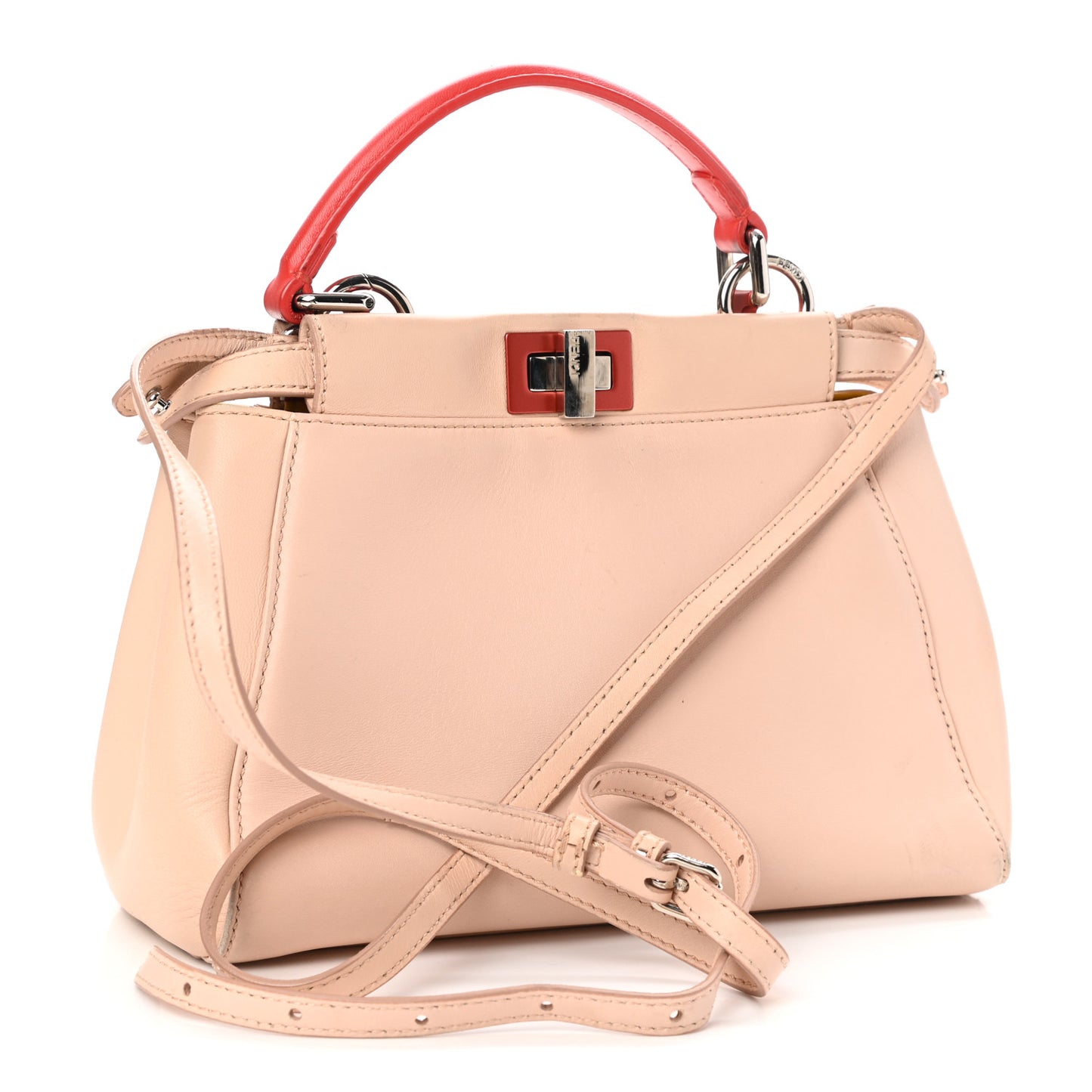 Nappa Colorblock Mini Peekaboo Iconic Satchel Plaster Sunflower Papavero