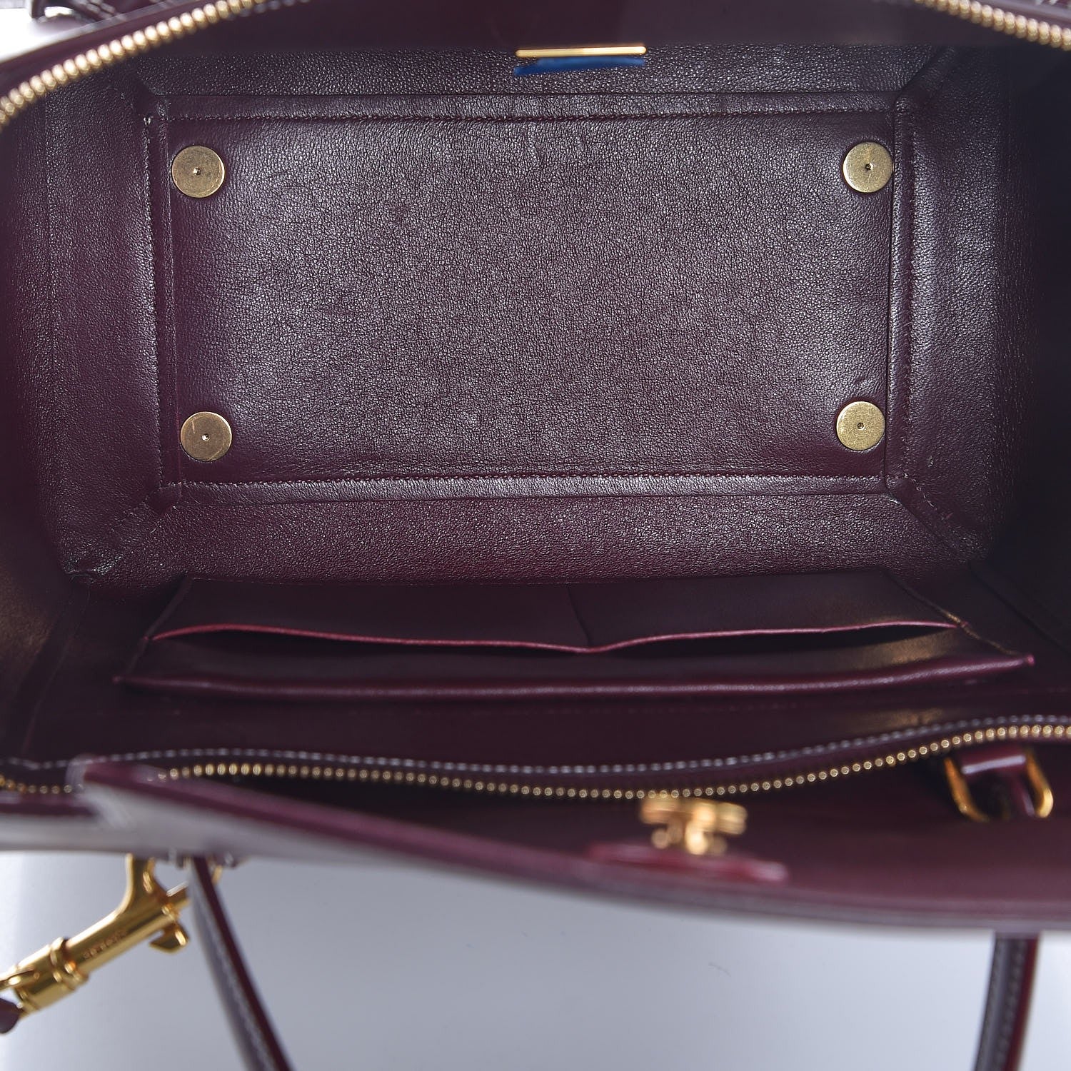 Celine Natural Calfskin Mini Belt Bag Burgundy 6 of 15