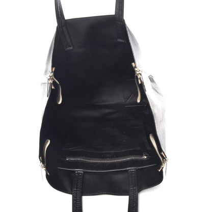 Celine Smooth Lambskin Vertical Zip Cabas Black 5 of 16