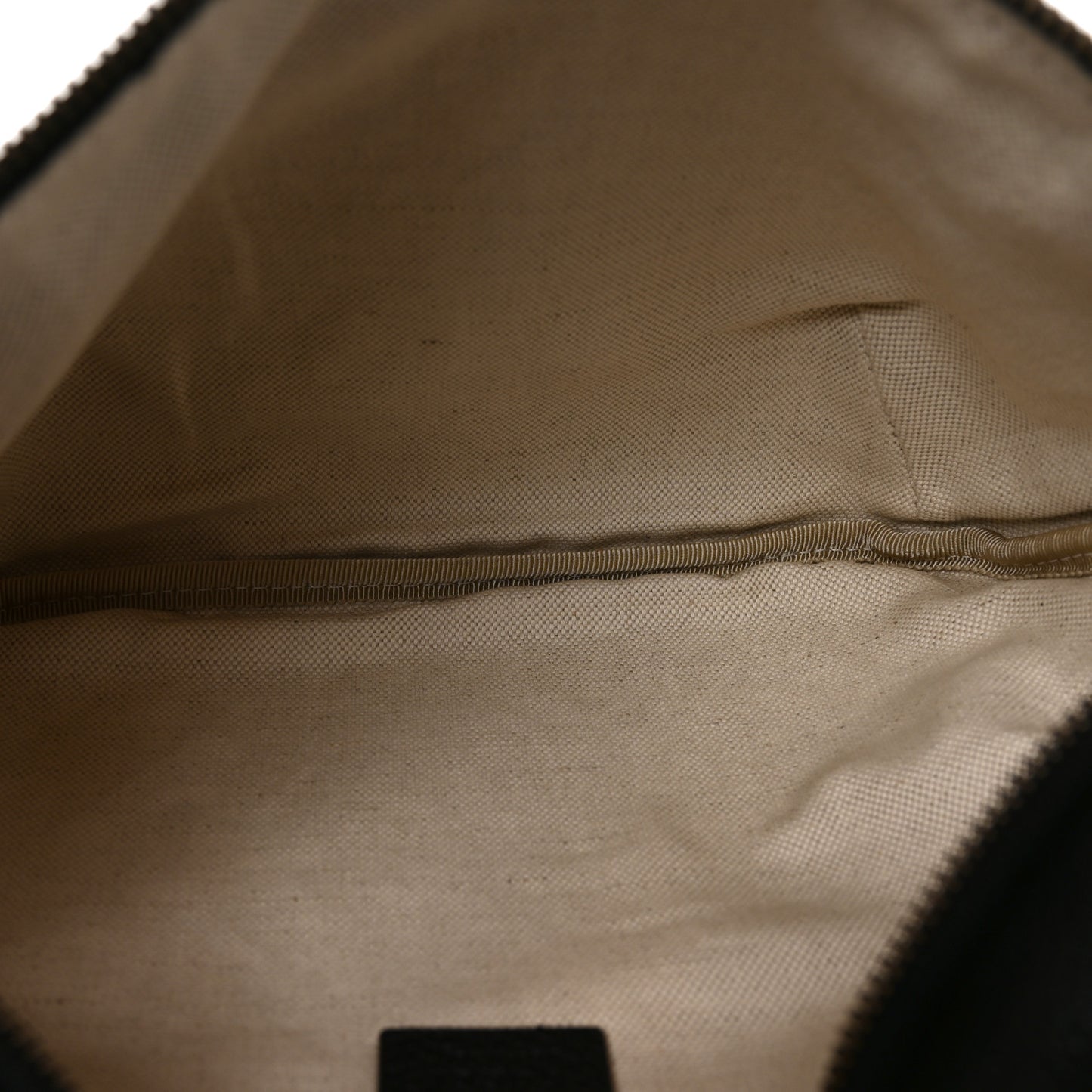 Grained Calfskin Logo Belt Bag Black