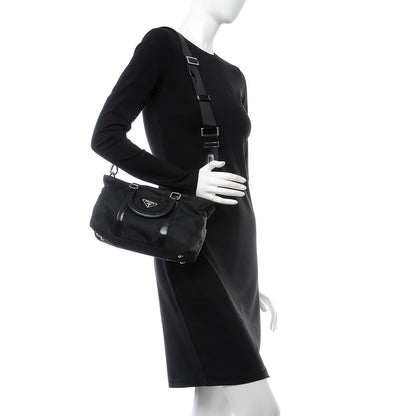 Prada Tessuto Nylon Shoulder Bag Nero Black 2 of 7