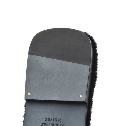 Hermes Woolskin Oran Sandals 40.5 Black 11 of 12