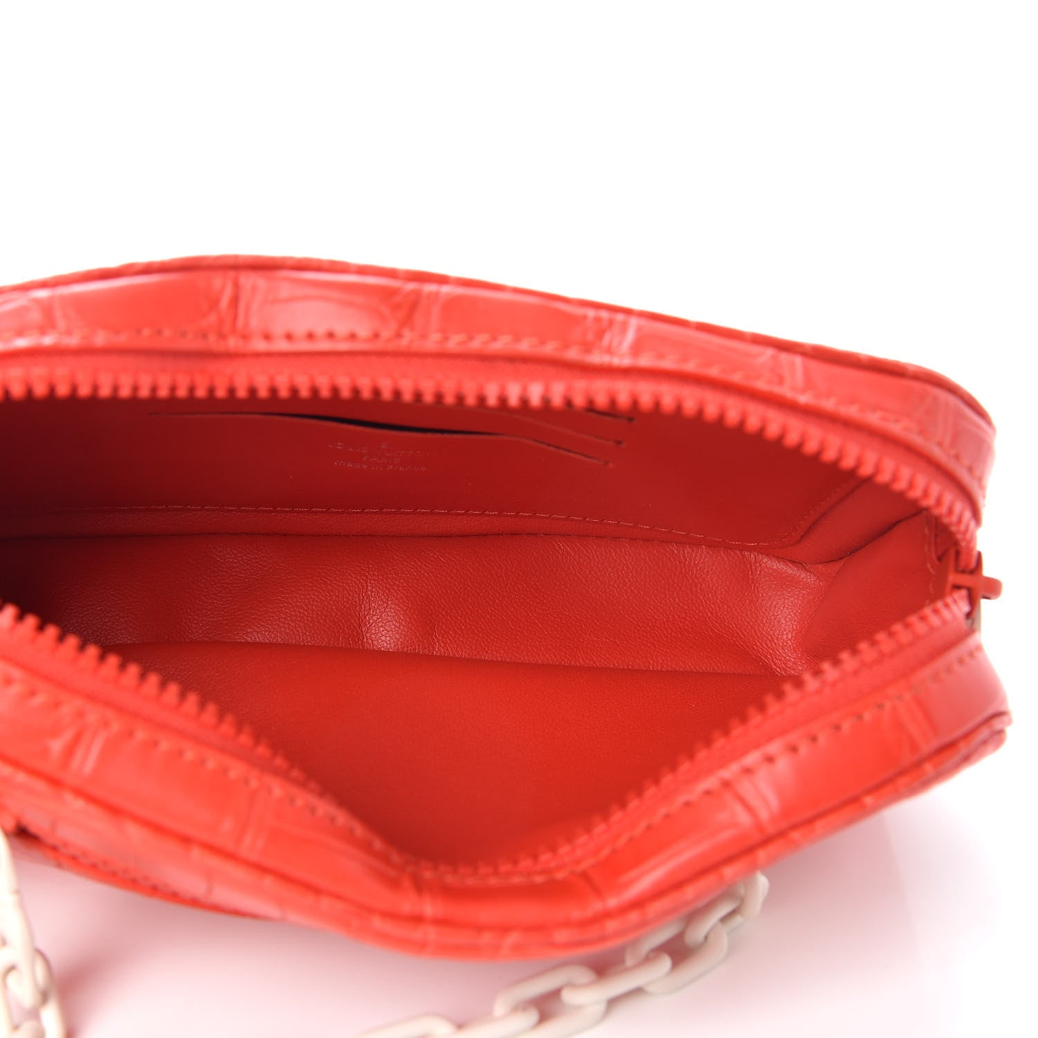 Louis Vuitton Crocodile Pochette Volga Red 5 of 7