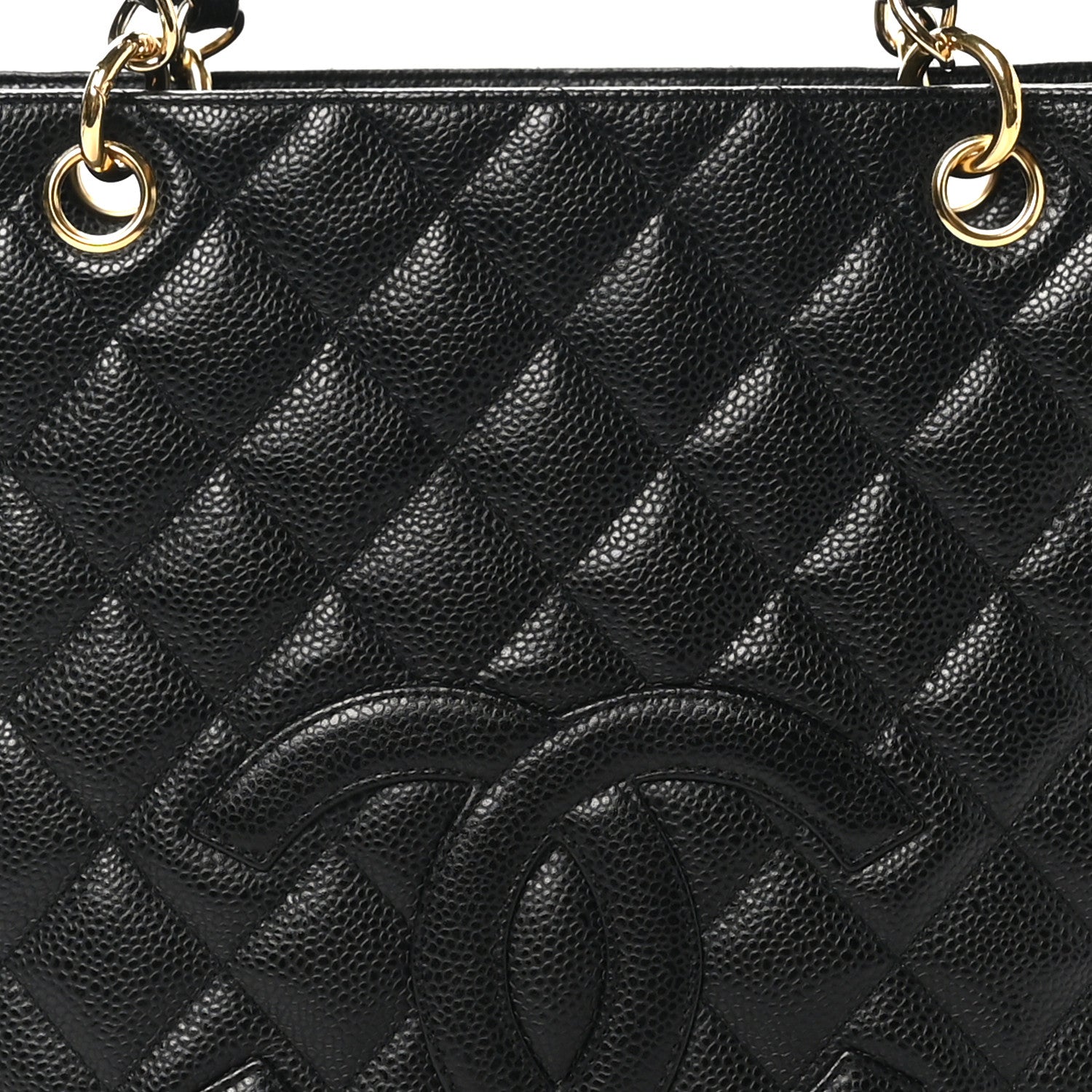 Chanel Caviar Quilted Petit Shopping Tote PST Black 8 of 11