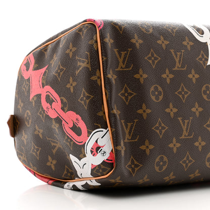 Louis Vuitton Monogram Bay Speedy 30 Rose Ballerine Poppy 9 of 10