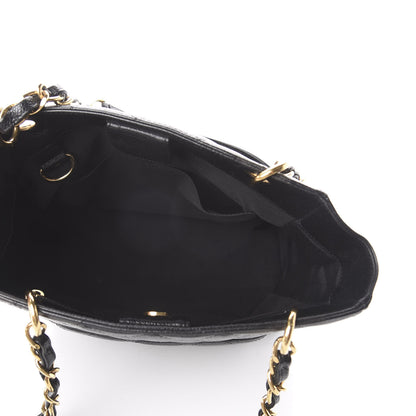 Chanel Caviar Quilted Petit Shopping Tote PST Black 7 of 17