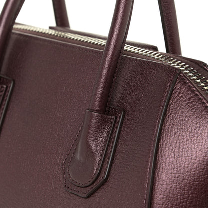 Givenchy Metallic Sugar Goatskin Small Antigona Oxblood 11 of 14