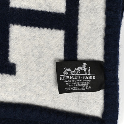 Hermes Wool Cashmere Avalon III Blanket Caban Ecru 3 of 3