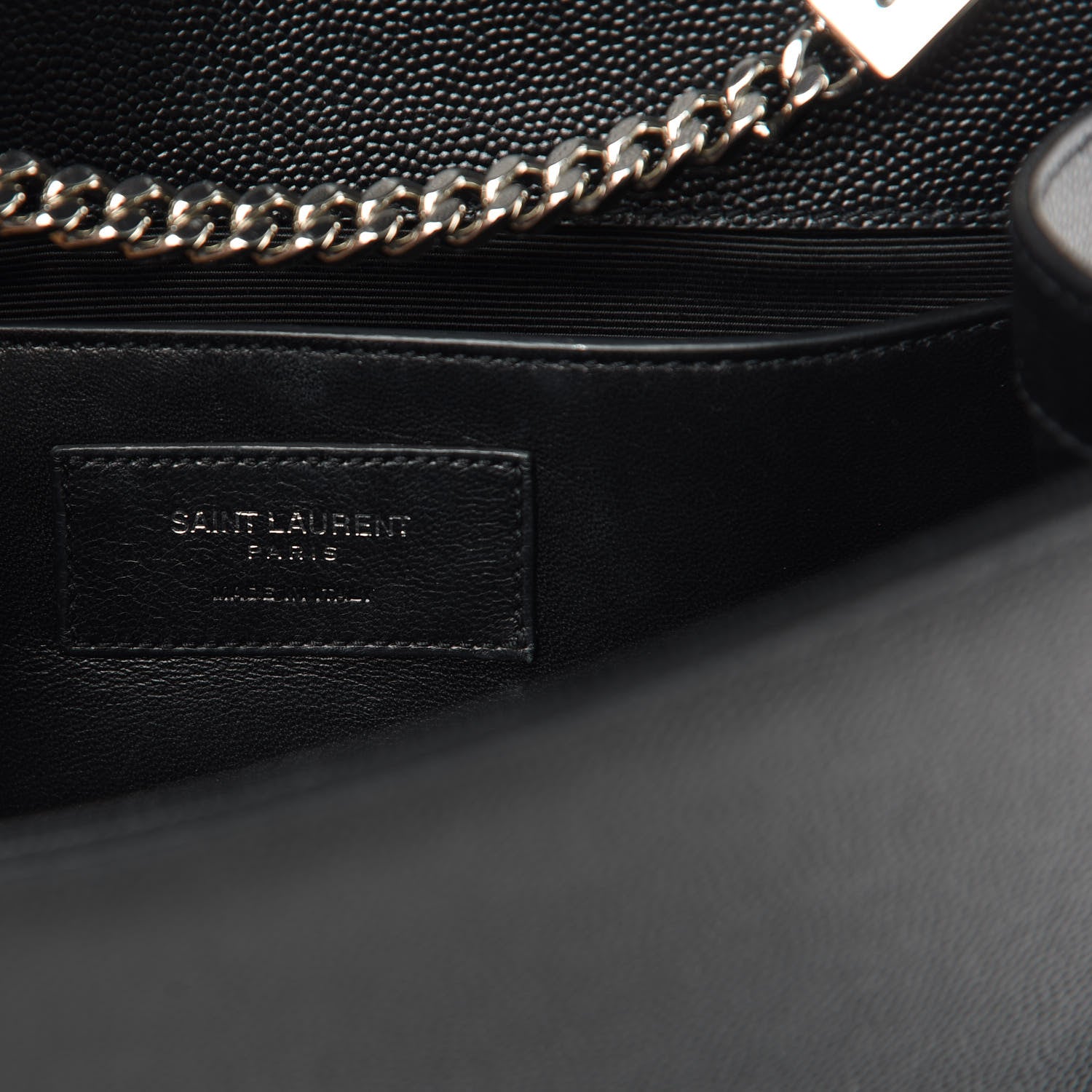 Saint Laurent Grain De Poudre Small Monogram Kate Satchel Black 6 of 9