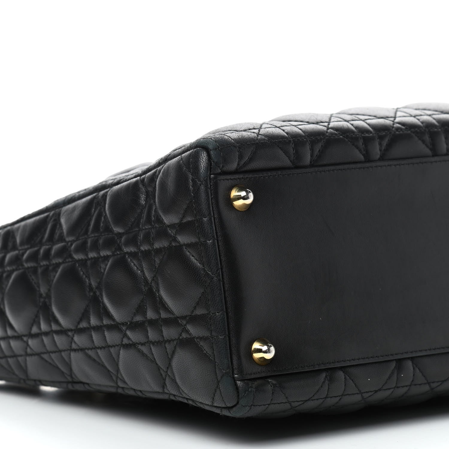Christian Dior Lambskin Cannage Large Lady Dior Navy Blue 7 of 8