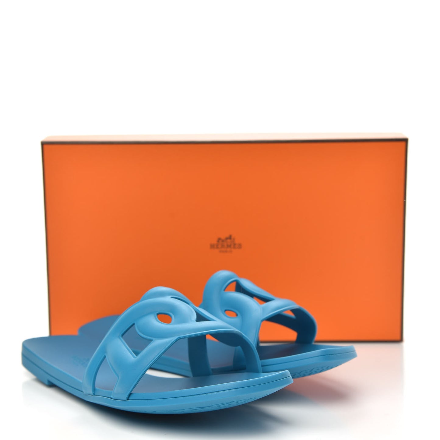 Rubber Aloha Sandals 38 Bleu Vif