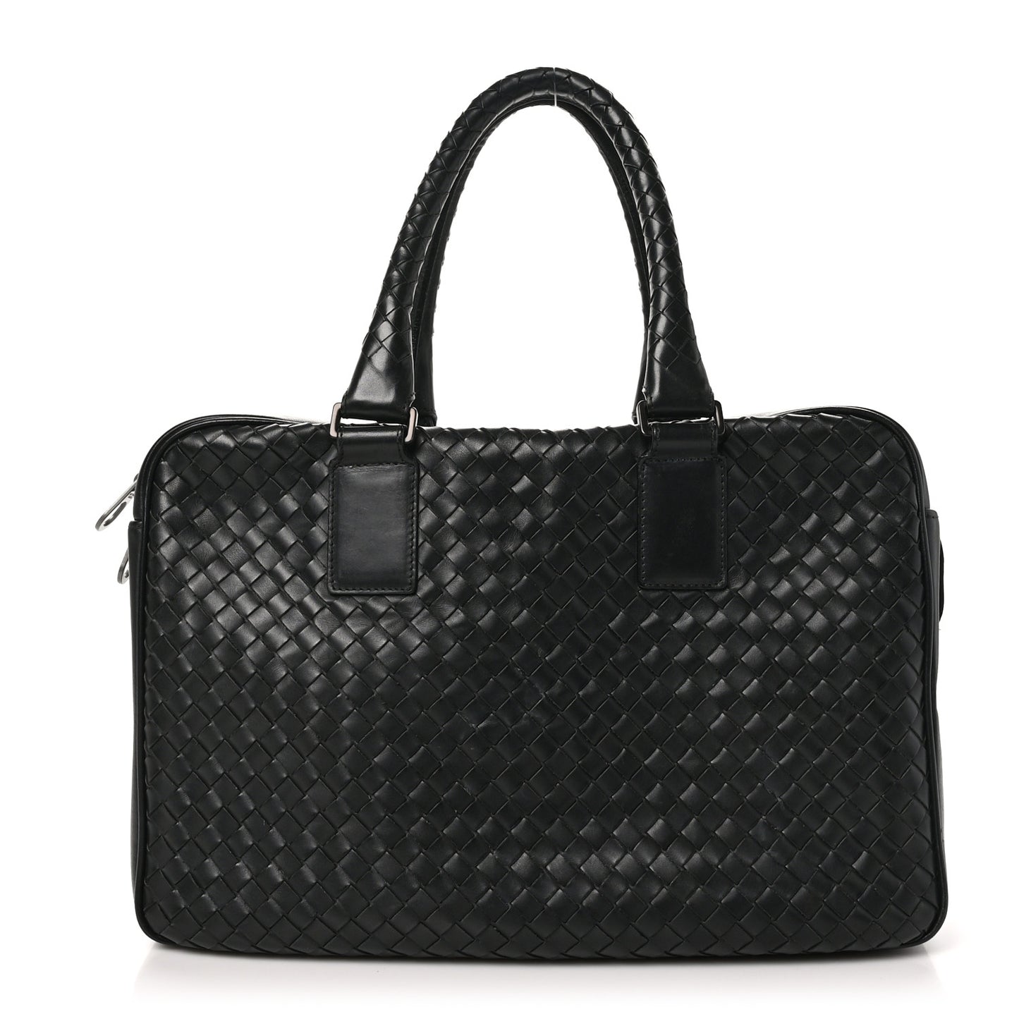 Nappa Intrecciato Briefcase Tote Black