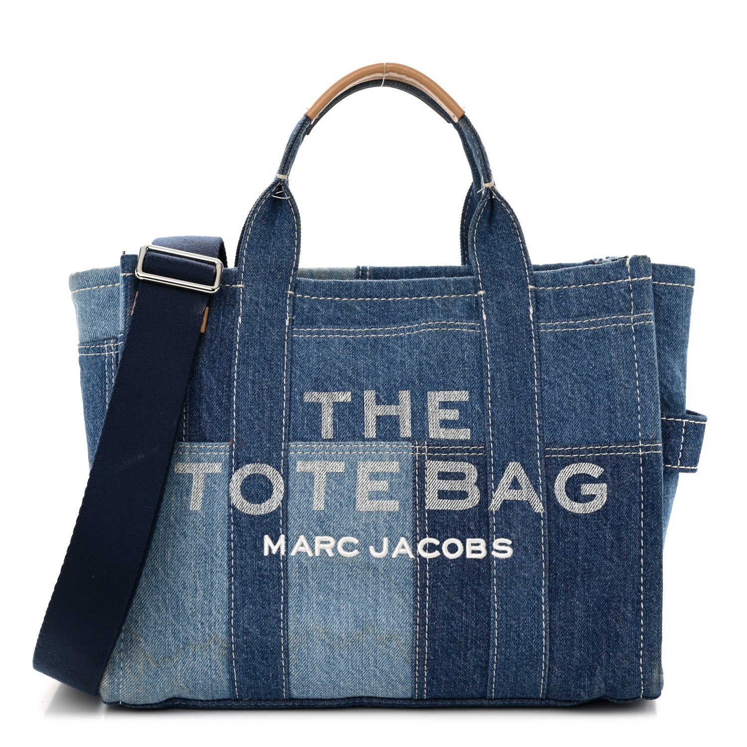 Marc Jacobs Denim Canvas Medium The Tote Bag Blue 1 of 18