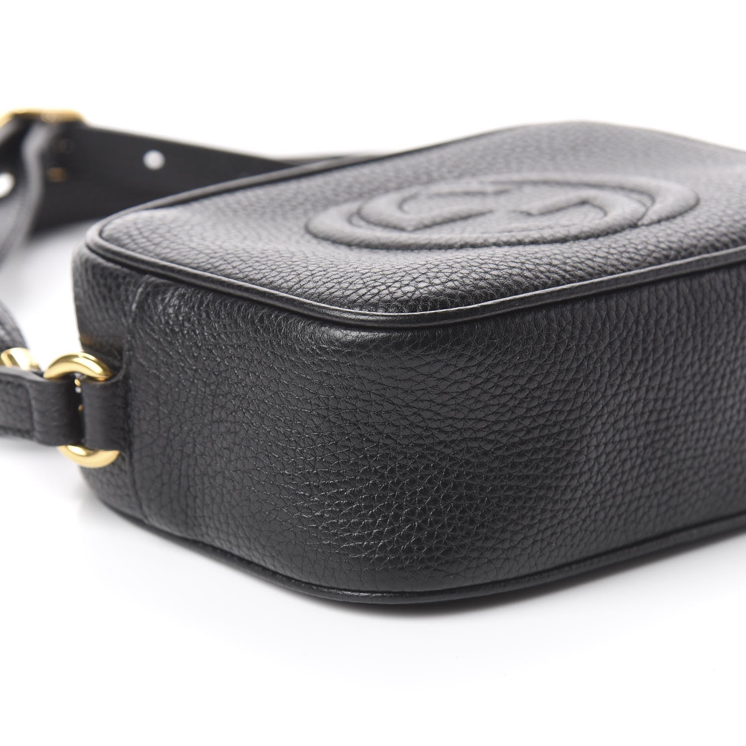 Gucci Pebbled Calfskin Mini Soho Disco Bag Black 7 of 8