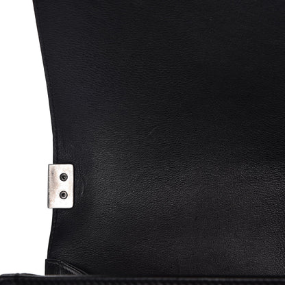 Chanel Calfskin Double Stitch Medium Boy Flap Black 10 of 13