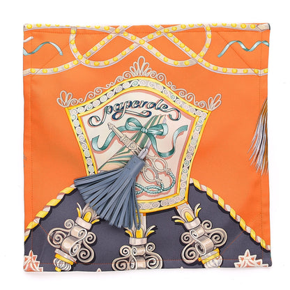 Hermes Silk Petit H Net Bag Orange 6 of 8