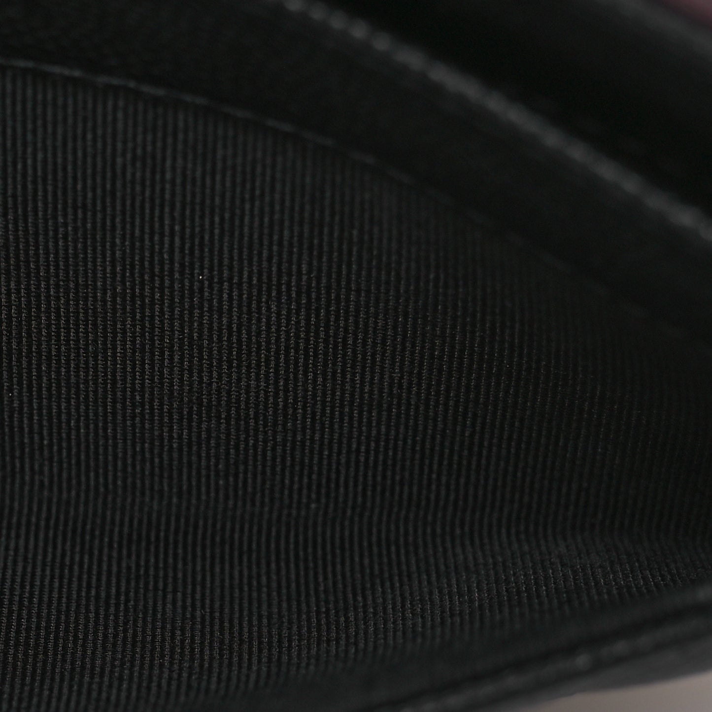 Caviar Quilted Medium Gusset Flap Wallet Black