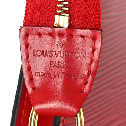 Louis Vuitton Epi Pochette Accessories 24 Castillan Red 6 of 8