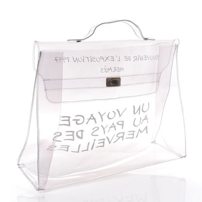 Hermes Vinyl Souvenir De L'Exposition Kelly Transparent 3 of 7