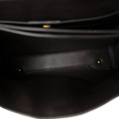 Salvatore Ferragamo Calfskin Medium Margot Top Handle Satchel Flannel 5 of 9