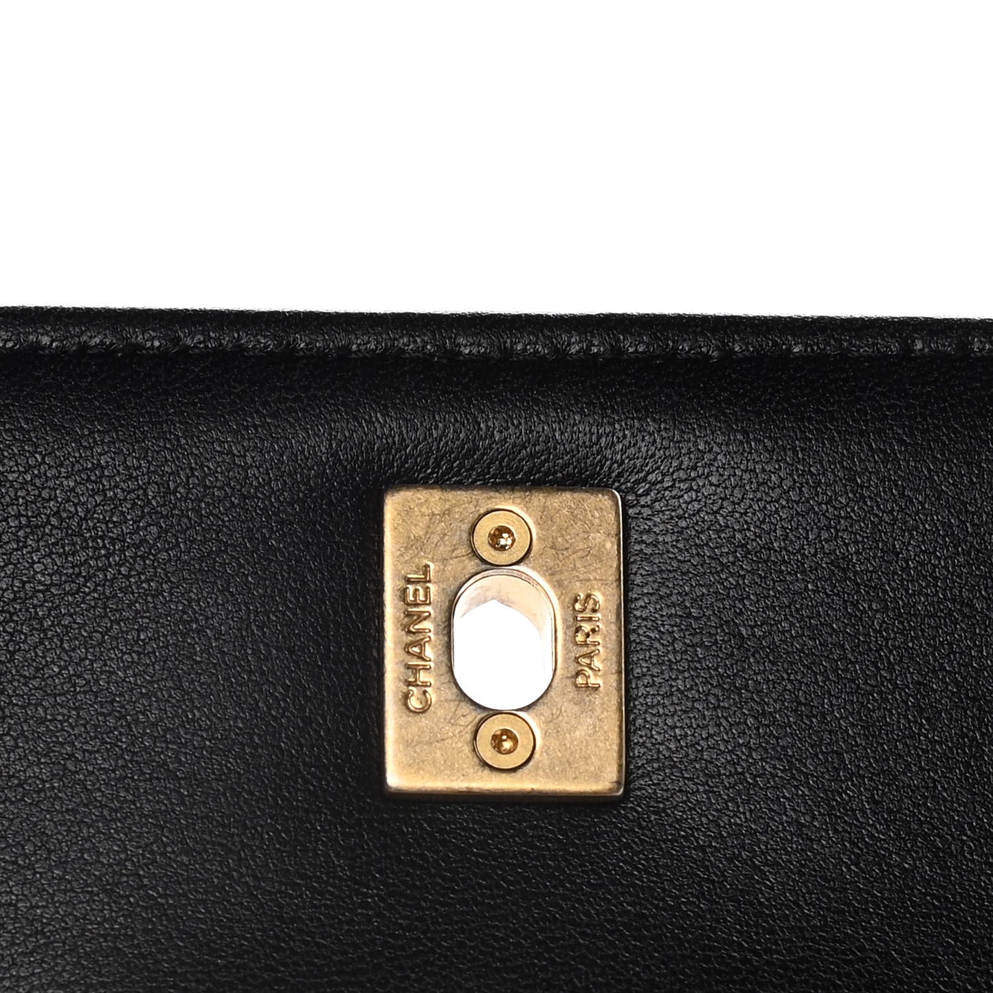 Lambskin Quilted Vertical Pearl Crush Flap With Chain Black