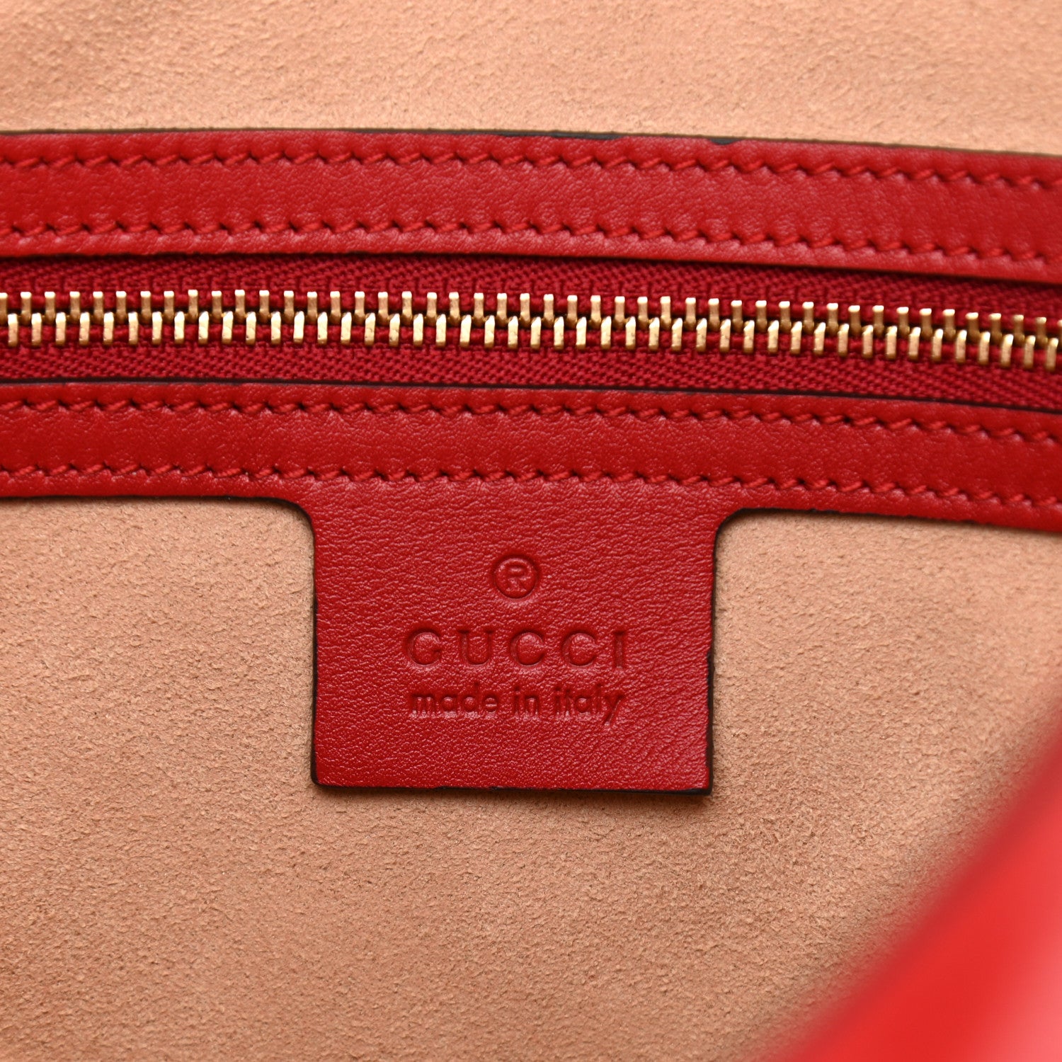 Gucci Apollo Calfskin GG Dadini Embroidered Chain Hobo Hibiscus Red 6 of 10