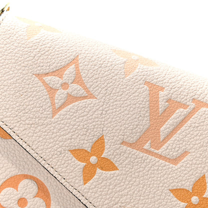 Louis Vuitton Empreinte Monogram Giant By The Pool Felicie Pochette Chain Wallet Cream Saffron 6 of 7