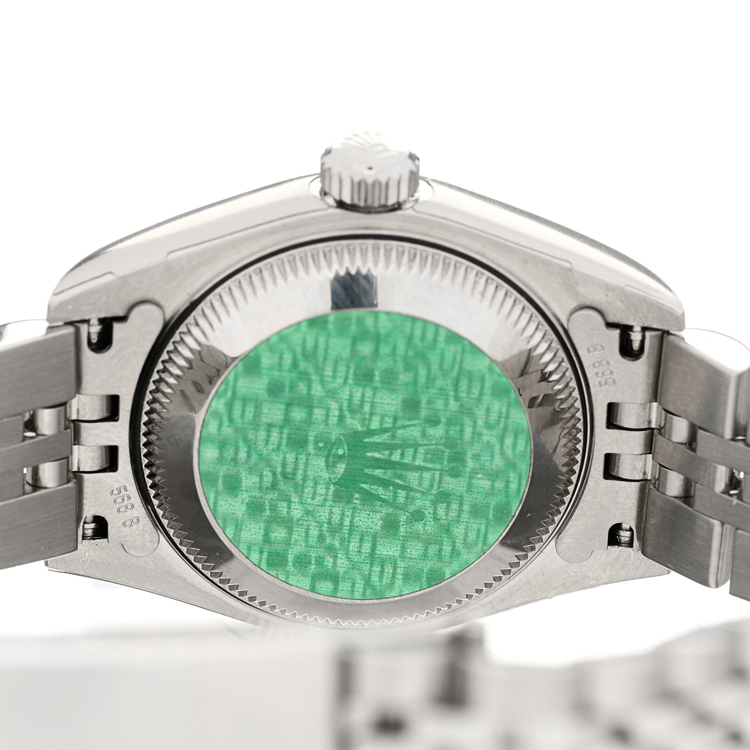 Rolex Stainless Steel 18K White Gold 26mm Oyster Perpetual Datejust Watch Silver 79174 4 of 5