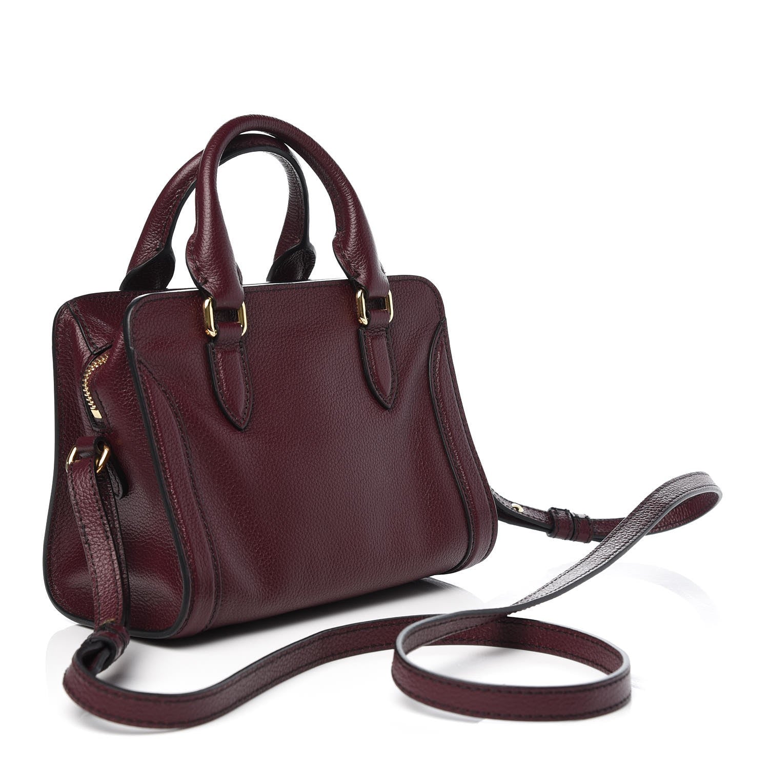 Alexander McQueen Pebbled Calfskin Mini Padlock Tote 3 of 7