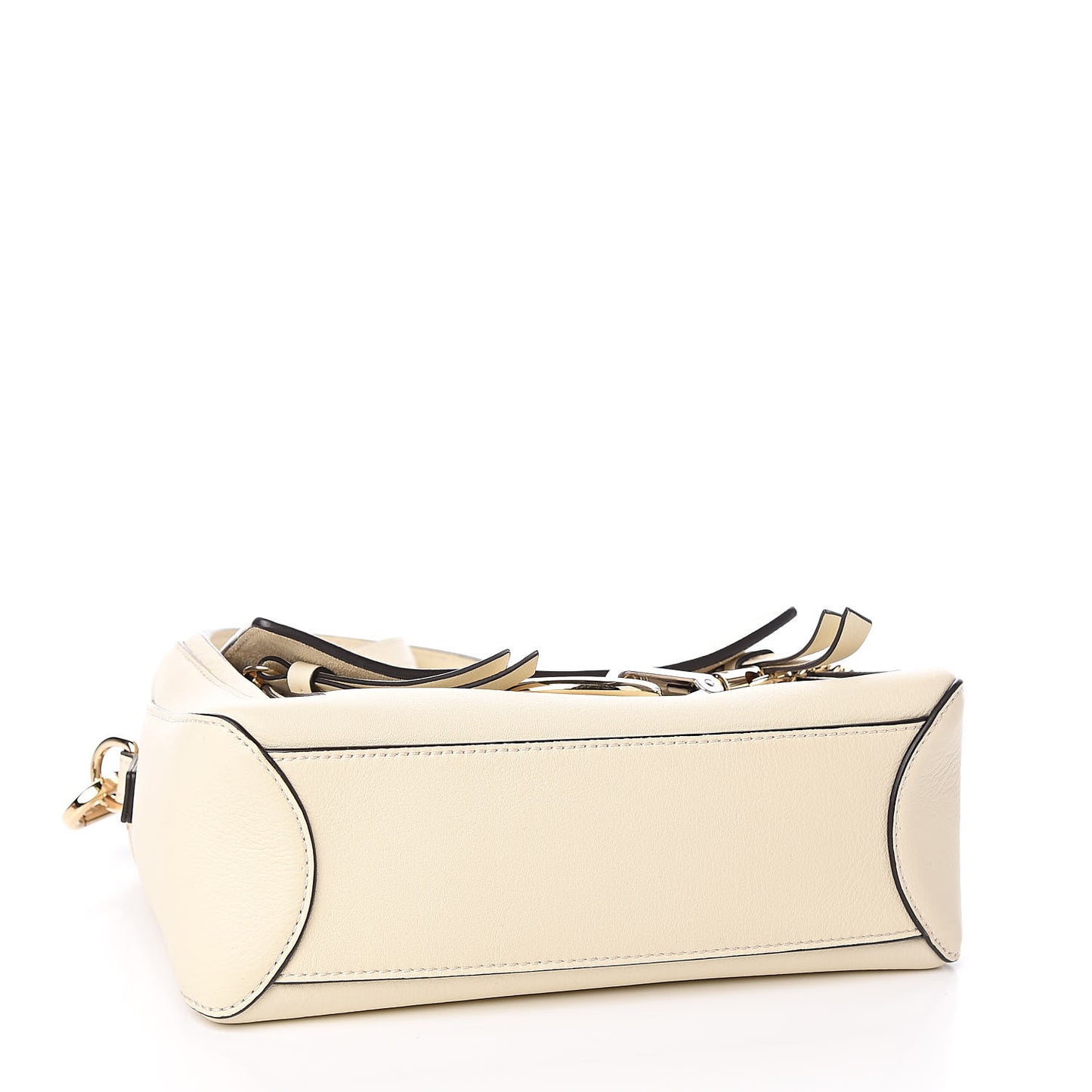 Calfskin Mini Faye Day Shoulder Bag Off White