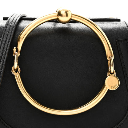 Chloe Calfskin Suede Small Nile Bracelet Bag Black 6 of 10