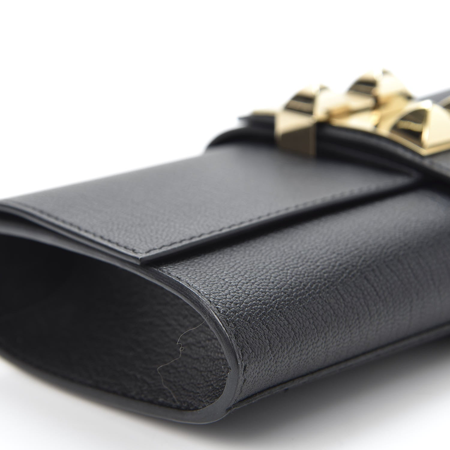 Hermes Chevre Mysore Medor 23 Clutch Black 5 of 9