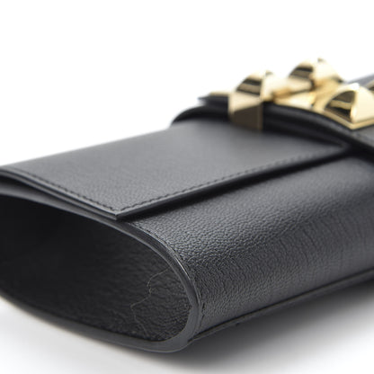 Hermes Chevre Mysore Medor 23 Clutch Black 5 of 9