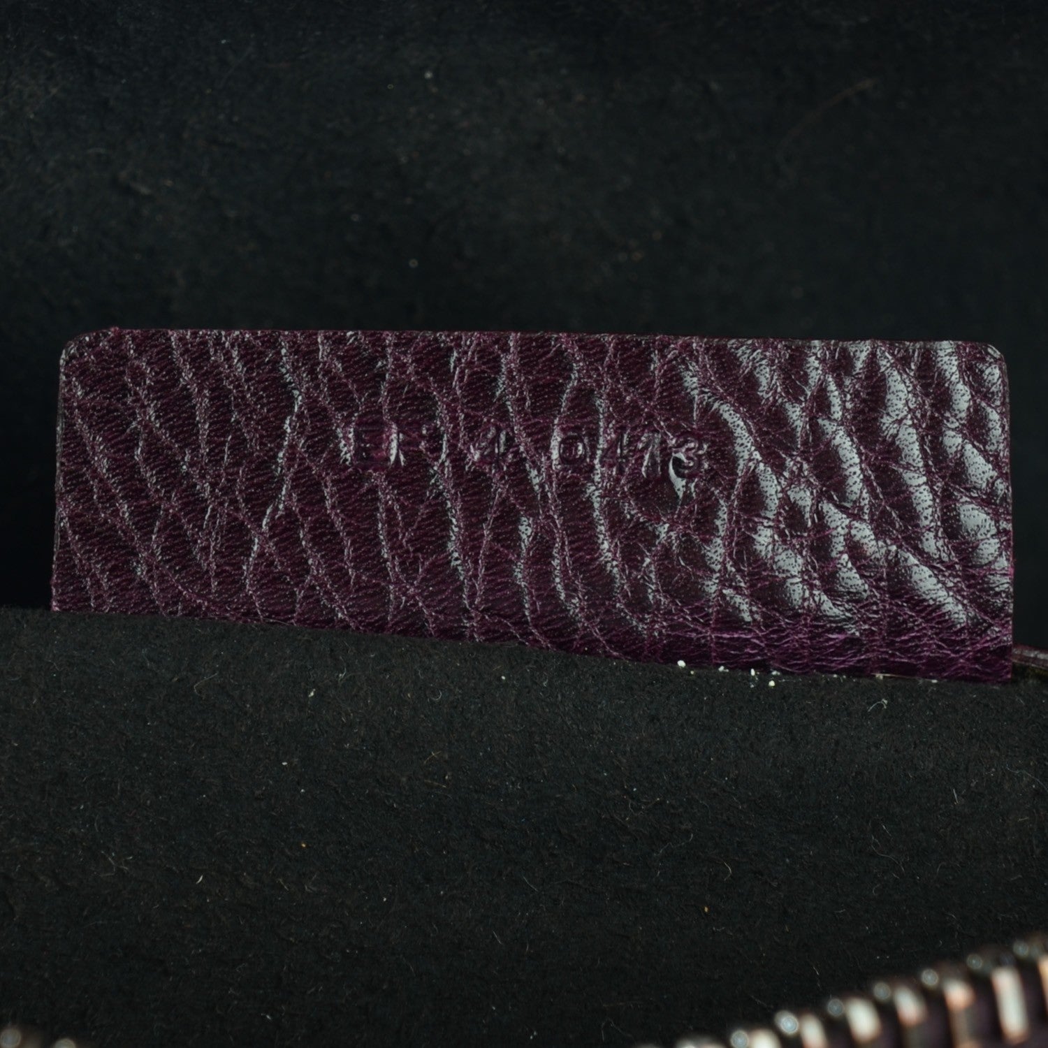 Givenchy Glazed Pebbled Calfskin Mini Lucrezia Aubergine 7 of 8