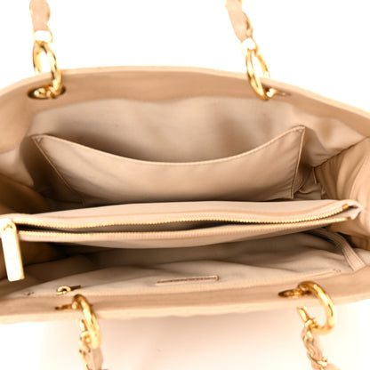 Chanel Caviar Quilted Grand Shopping Tote GST Beige 9 of 18