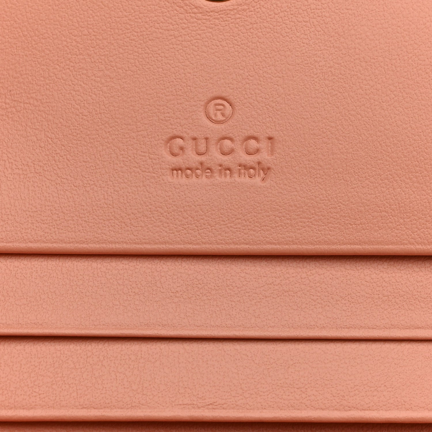 Gucci Calfskin Vertical Ring Matelasse GG Marmont Card Case Wallet Peachy Chic 6 of 8