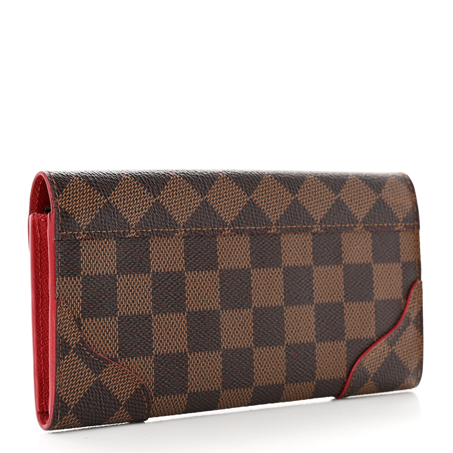 Damier Ebene Caissa Wallet Cherry