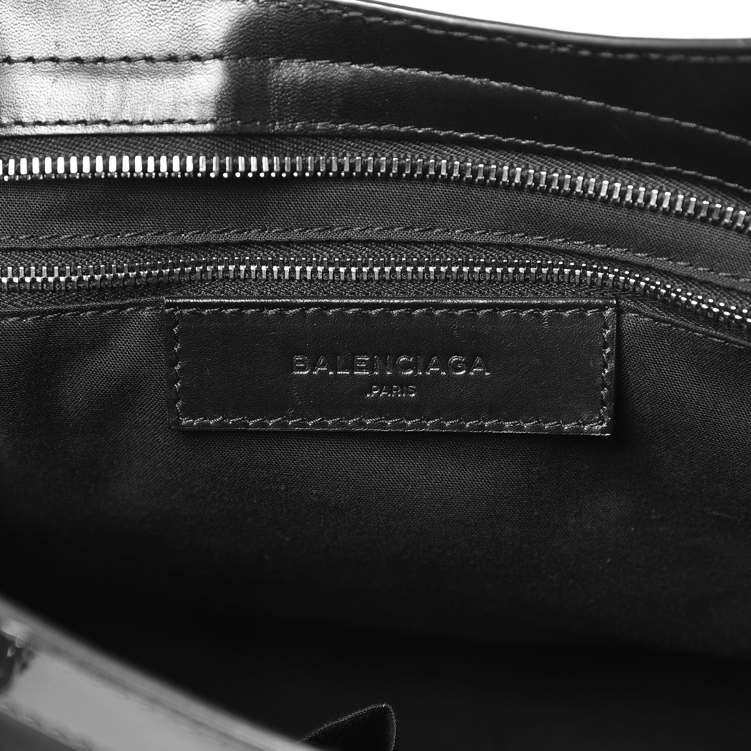 Balenciaga Smooth Calfskin Metallic Patent Giant 12 Silver Hardware City Black Gris 6 of 8