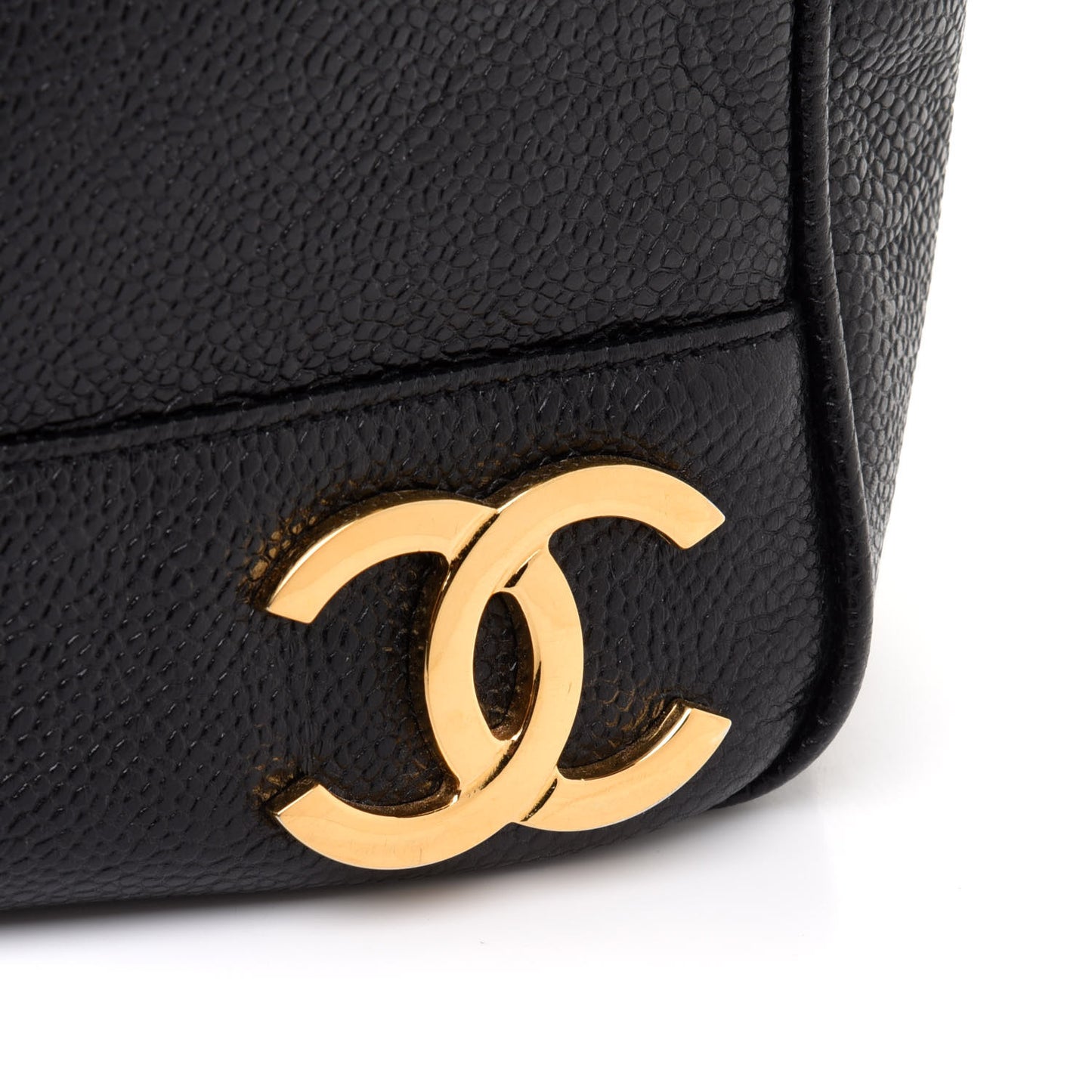Caviar CC Shoulder Bag Black