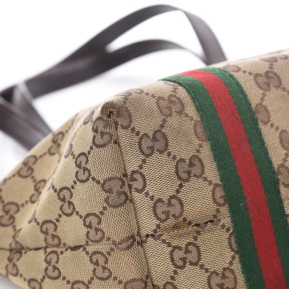 Gucci Monogram Medium Jolicoeur Tote Dark Brown 13 of 19